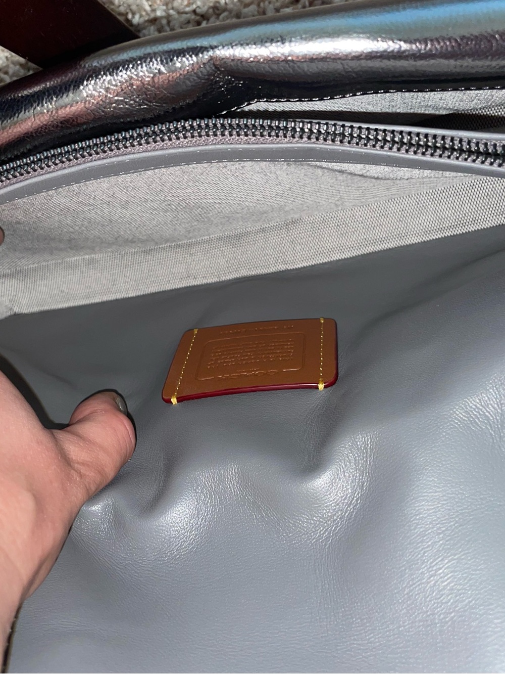 Coach quilted Tabby 26 anthracite metallic - Picture 12 of 13